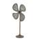 15" Gray Metal Industrial Propeller Sculpture, 2ct.
